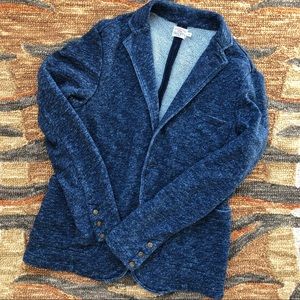 Faherty Men’s Marled Indigo Knit Blazer | M